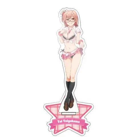 My Teen Romantic Comedy SNAFU Plate Desk Decor 10th Anniversary Standing Yukino Yukinoshita Collection Ornament Acrylic Doll