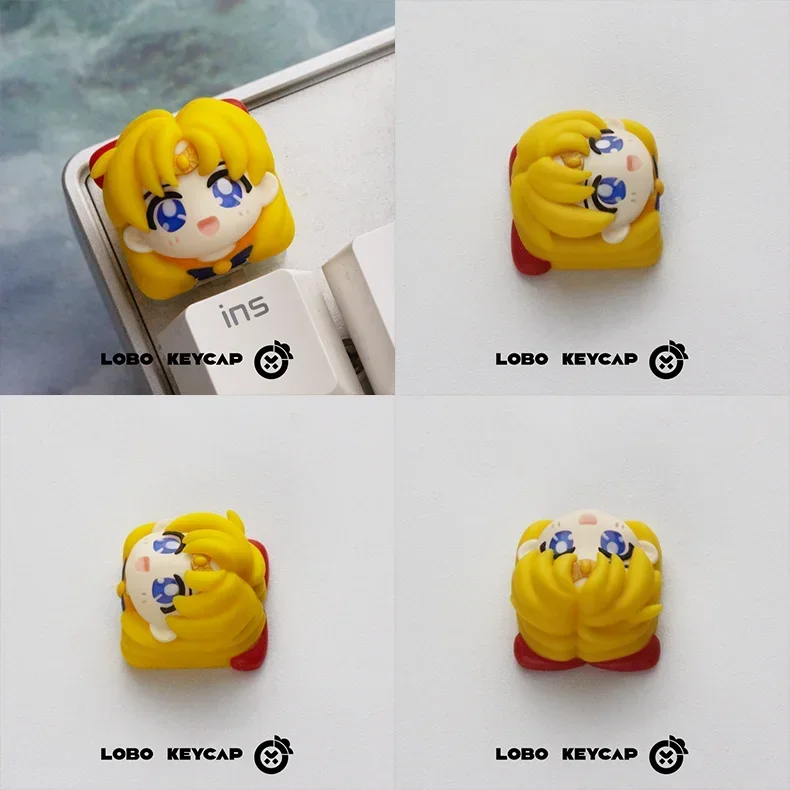 

Sailor Moon personalized keycap anime Tsukino Usagi Aino Minako e-sports mechanical keyboard cross axis universal holiday gift