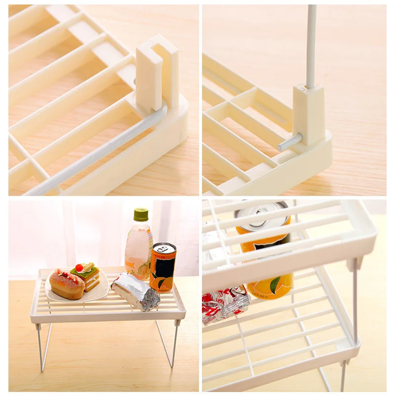 1Pcs Folding Shelf Storage Rack Kitchen Bathroom Folding Cabinet Storage Rack Kitchen Novelty Accessories Item Organizer