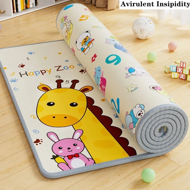 Tasteless 200X180cm Baby Play Mats Non-slip Baby Puzzle Play Mat Portable Foldable Climbing Pad Foam Pad EPE Parlor Game Blanket