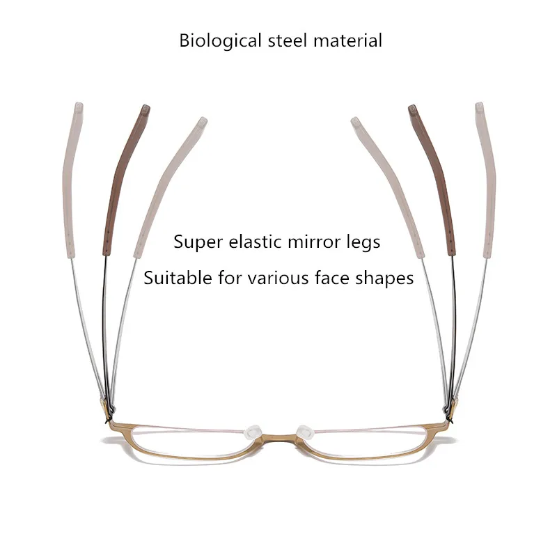 ألمانيا مصمم النظارات الرجعية إطارات النظارات الرجال النساء GRIGORIJ النظارات القراءة البيولوجية الصلب إطار نظارات النظارات