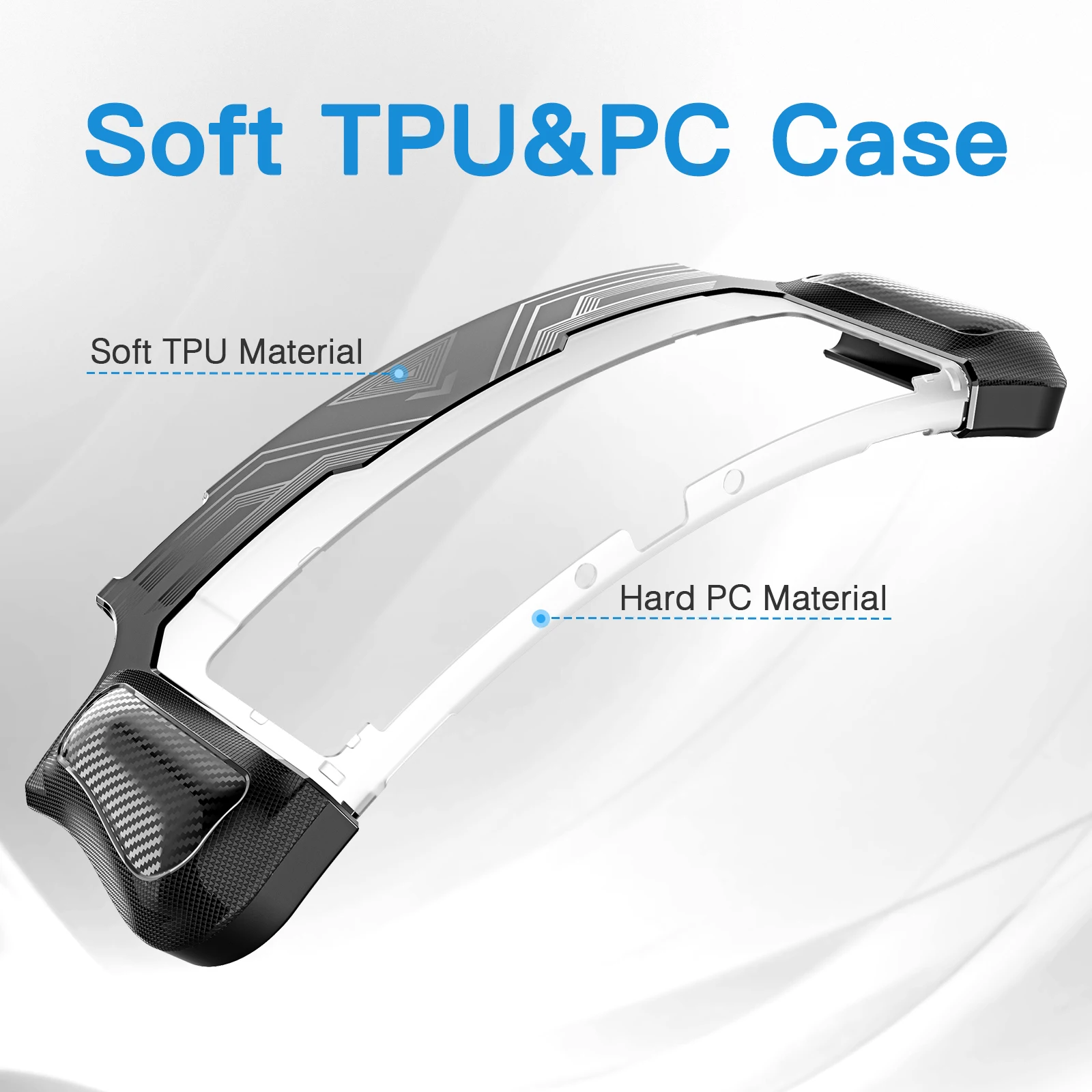 Heystop switch oled caso dockable compatível com nintendo switch oled modelo 2021, com slots de cartão de jogo e 6 pcs polegar apertos