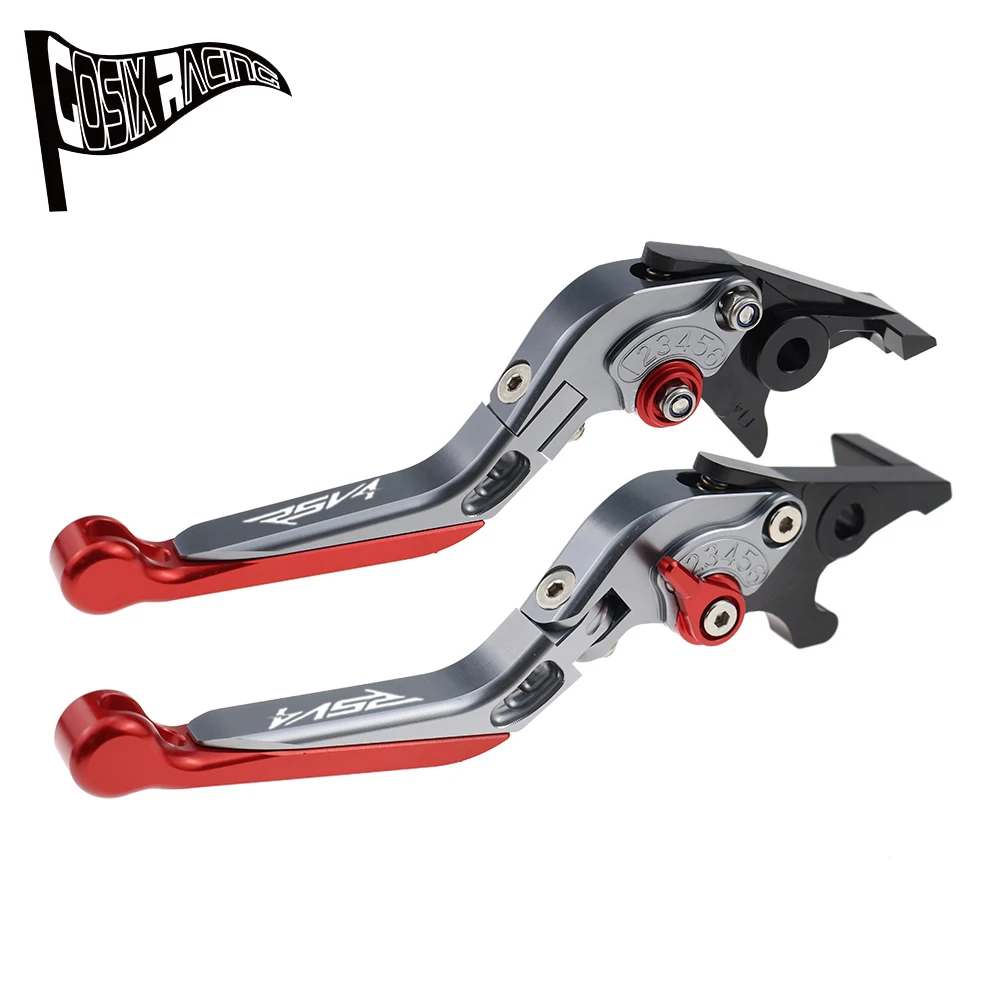 Fit RSV 4 FACTORY RSV4-R RSV4-RR RSV4 RF Motorcycle CNC Accessories Folding Extendable Brake Clutch Levers Adjustable Handle Set