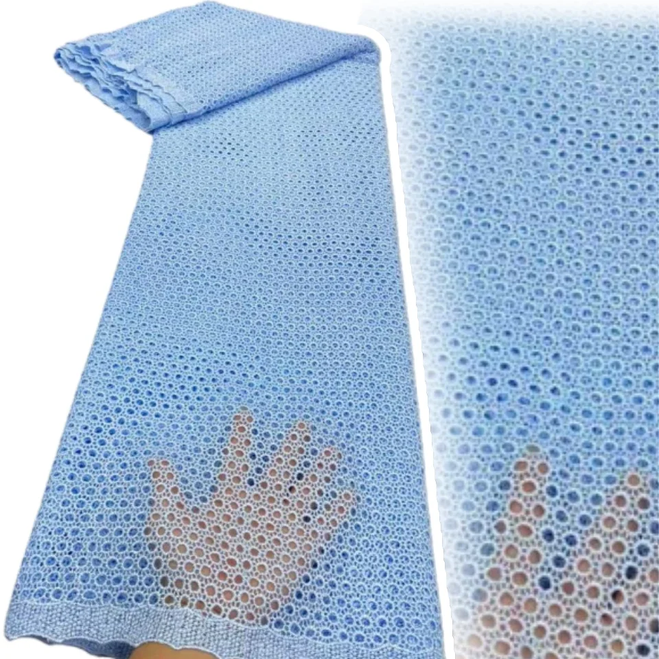 

Белая африканская гипюровая кружевная ткань 2025, шнуровая кружевная ткань, швейцарская вуаль, кружево в Швейцарии, качество для праздничного платья, материал CC1736