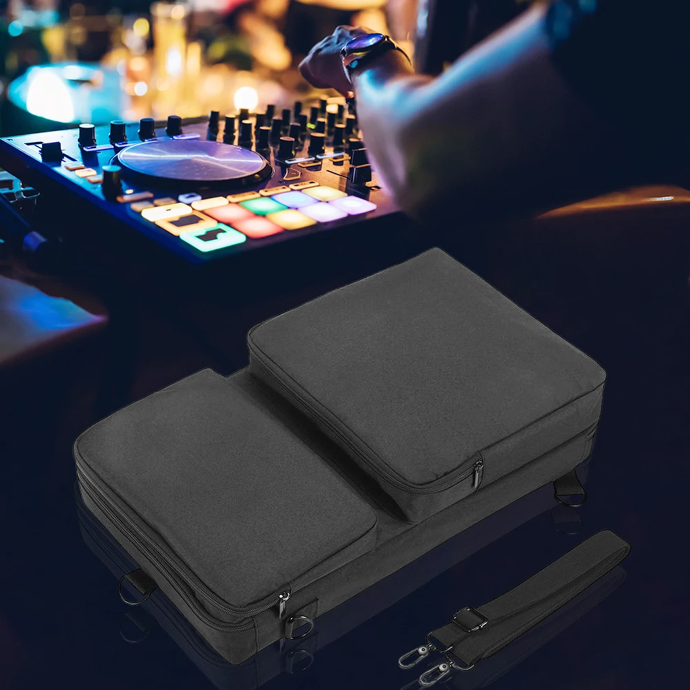 Portable DJ Controller Padded Storage Bags Dustproof Turntables Protective Case Scratch-resistant for Pioneer DDJ-400 DDJ-FLX4