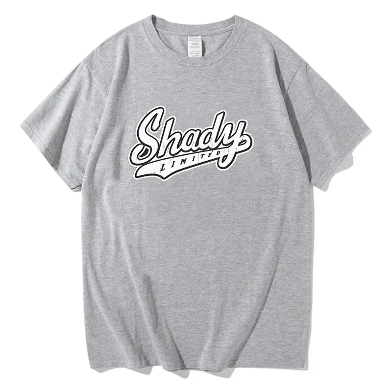 Eminem Shady T-Shirt Rapper Music Gift for Fan T Shirts Men Women Round Neck Short Sleeve Streetwear High Quality Cotton Clothes