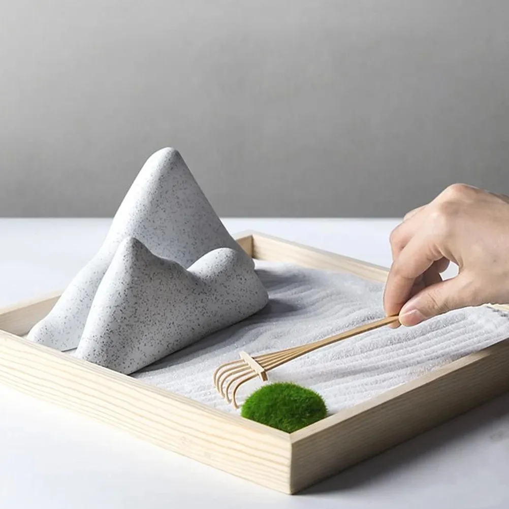 

Набор из 3 мини-граблей для песочницы, дзен-сада, песочного столика, аксессуары для декора рабочего стола, настольные грабли