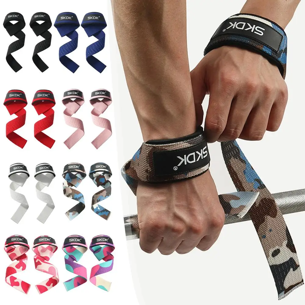 Silicone Weightlifting Straps Anti-Slip Lifting Wrist Crossfit Training Deadlifts Support Straps Hand Grips Wrist Strength K5G5