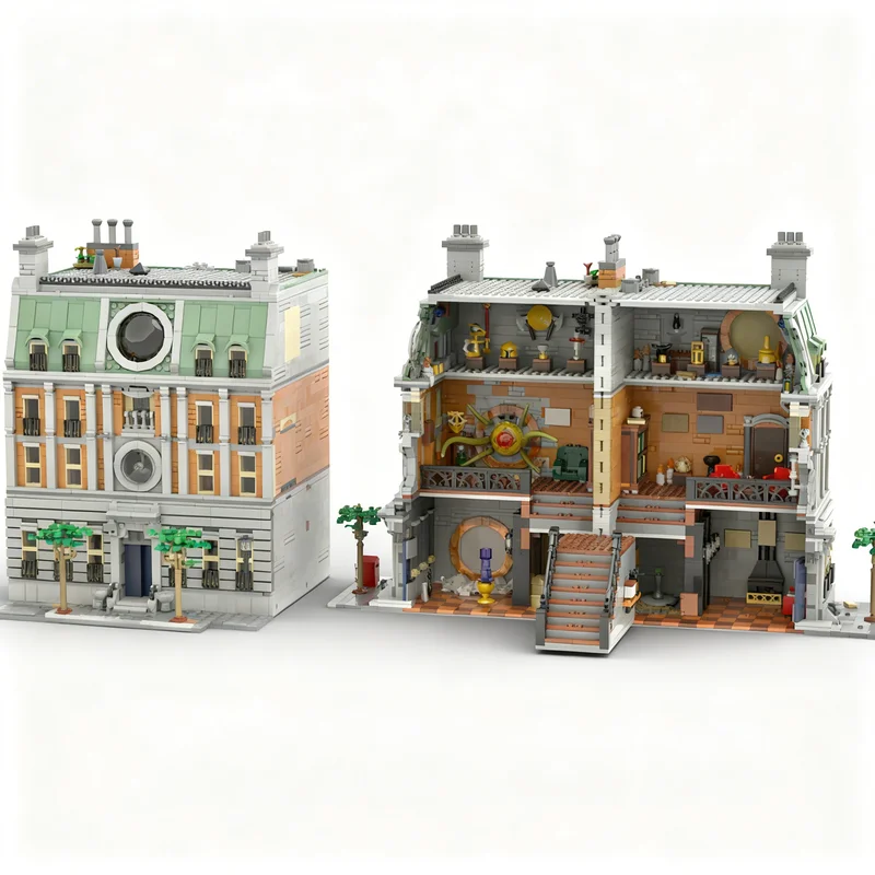2892pcs MOC Opening Modular Sanctum Sanctorum Super Heroes Marvelal The Infinity Saga Model Building Blocks Christmas Gifts Toys