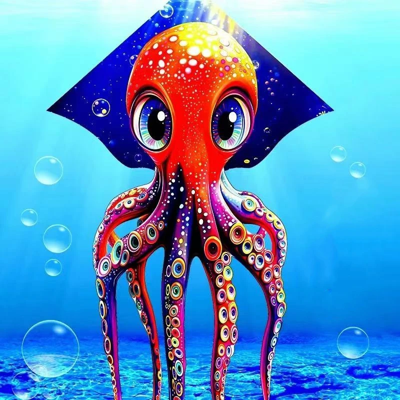 free shipping octopus kites flying for kids Outdoor play toys for boy adults kites flying bird toy Steering wheel gel blaster