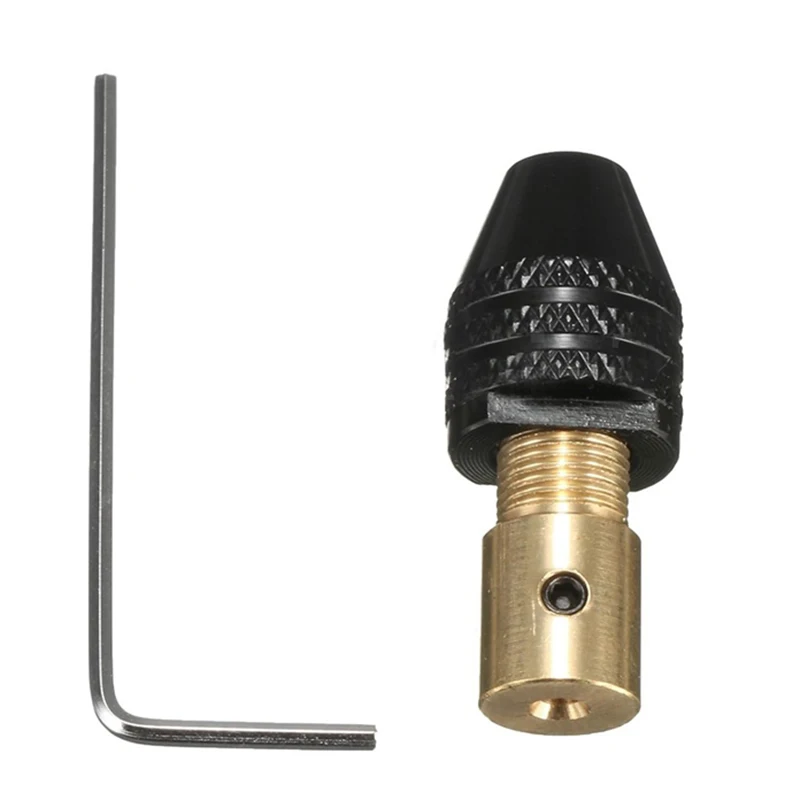 A92P 9 Pieces 0.5-3Mm Drill Chuck Collets Set With 3.17Mm Chuck Clamp For Drill Folder Copper Cap Axis Drill Collet Tool Kit