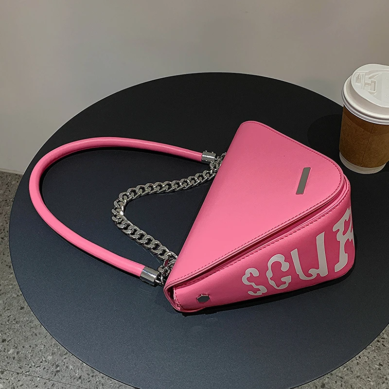 Small Handbag Underarm Bag New Fashion Chain Women's Bag Triangle Bag High-grade Messenger Bags