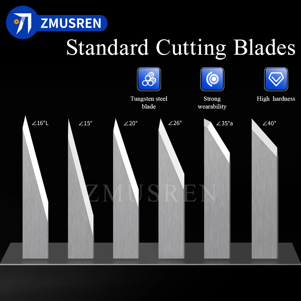 10PCS AOKE JWEI RZCUT IECHO AOL HTY 15° 16° 20° 25° 26° 30° 35° 39° 40° 45° 60° Vibration Blade Carbide Oscillating Knife 1mm