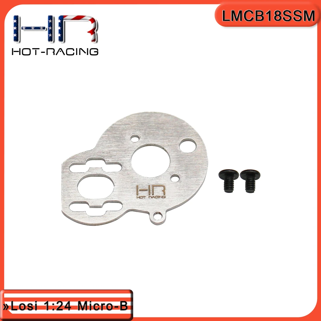 HOT RACING FF050 Motor Mount Losi Micro-B/T 1/24 | 4-Slot Mesh Adjust | Pairs w/ LMCB50M11 | Replaces LOS1769