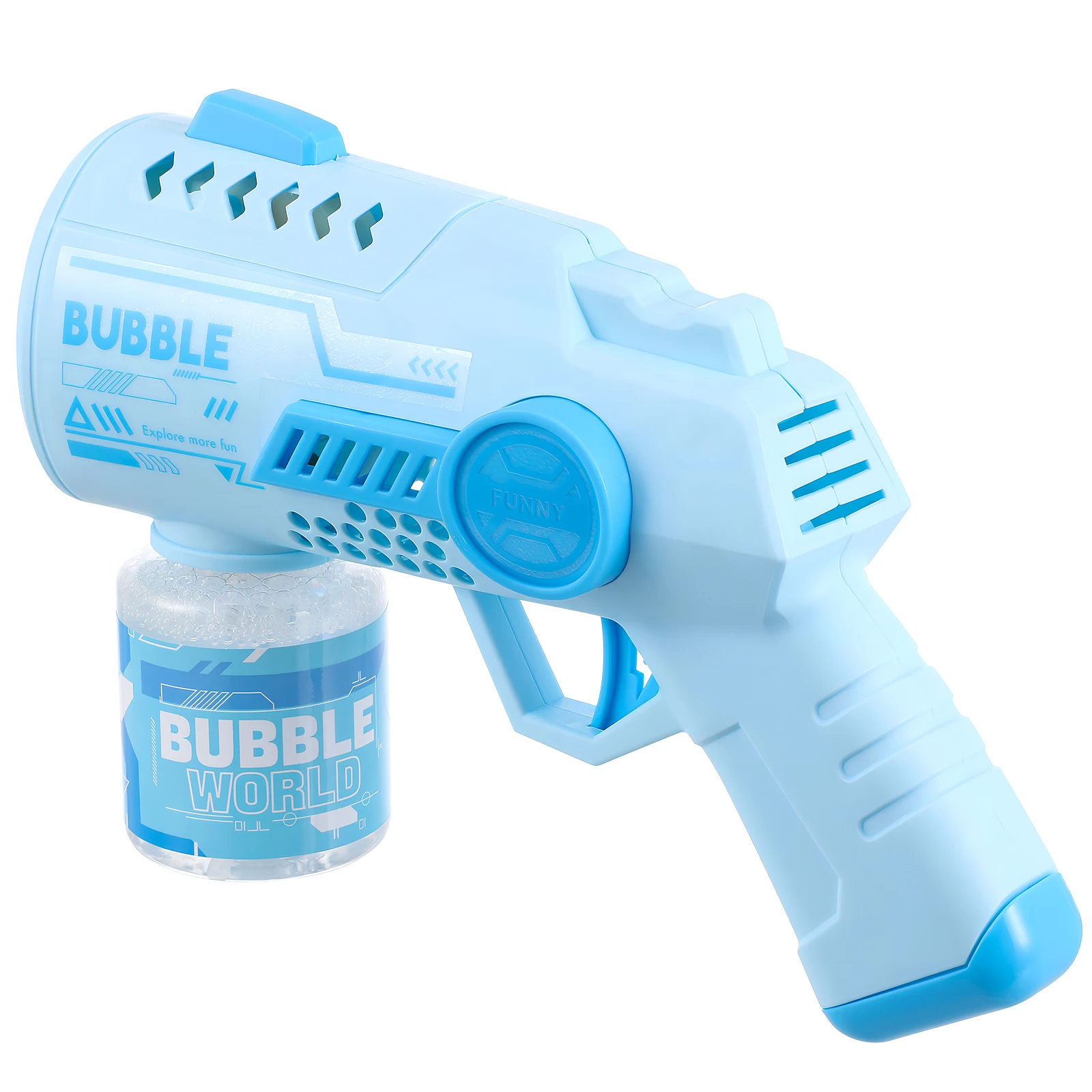Máquina automática de burbujas para niños y adultos, forma cuadrada, diseño atractivo, portátil, ligero, cumpleaños, bodas