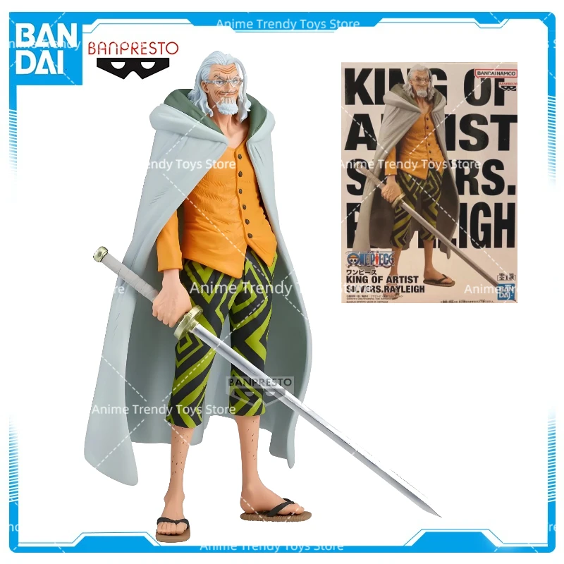 Original auf Lager BANDAI Banpresto King Of Artist ONE PIECE Silvers Rayleigh Anime Figur Action Collection Modell Spielzeug WY
