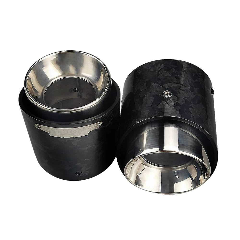 Mini Cooper JCW Forged Carbon Fiber Exhaust Muffler Tips Fit for R55 R56 R57 R58 R59 R60 R61