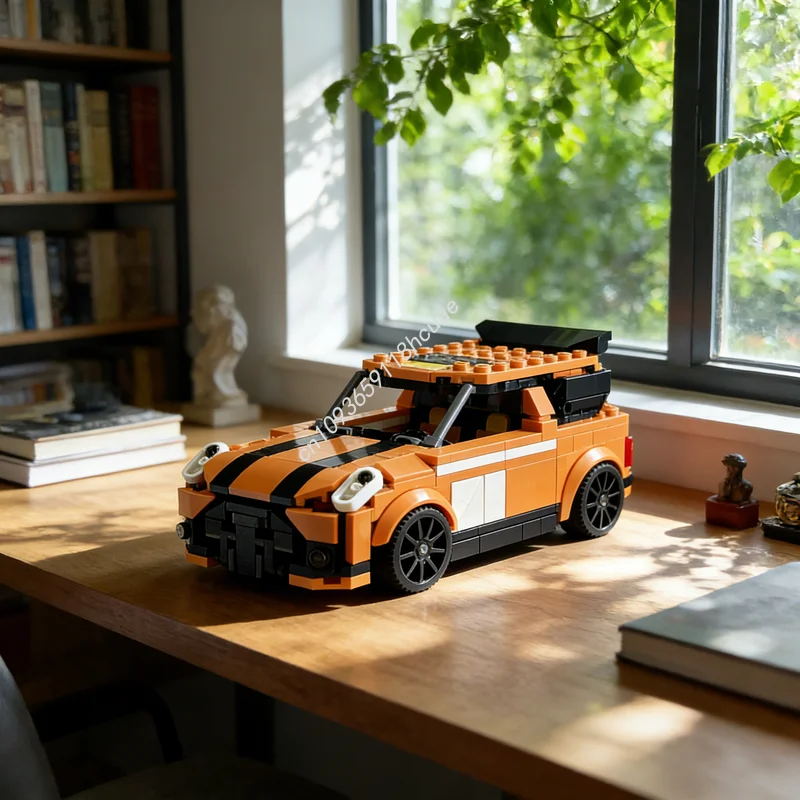 

359pcs MOC City Champions Mini Cooper S Inspired Model Building Blocks Architecture Toy Education Brick Christmas Gifts Kids