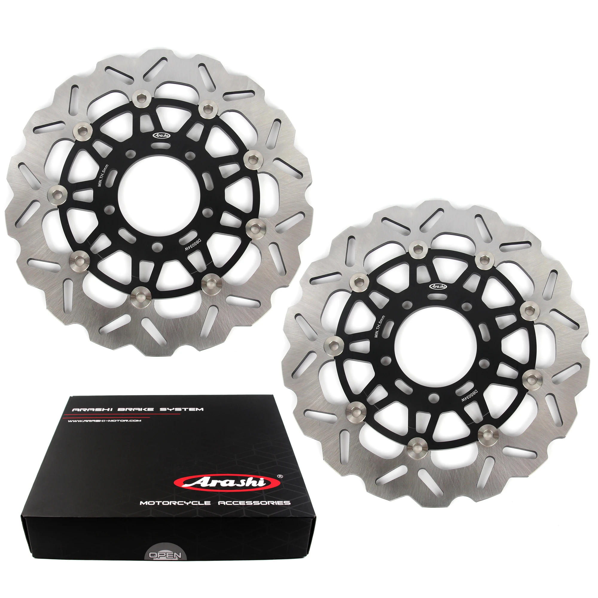 Arashi für kawasaki versys 2007 2007-2015/er6f/er6n 2007-2015 cnc schwimmende vordere hintere bremsscheiben scheibe ER-6N ER-6F 2014 2006