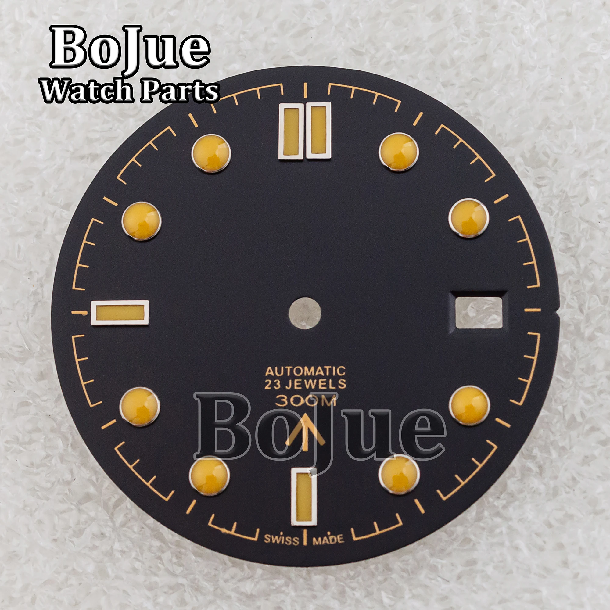 31mm Watch Dial Hands Needles For Seamaster 300 Series NH35A NH36 Movement 3 O‘clock Date Green Luminous Automatic Watch Parts - Image 5