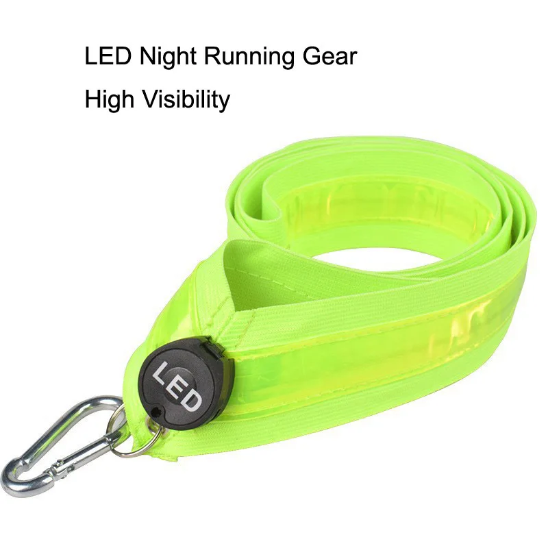 USB Charging LED Luminous Crossbody Strap Fluorescent Green Shoulder Strap Signal Light Ceremony Party Entertainment Welcome Use