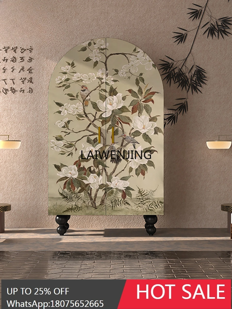 SGF Chinese Magnolia Cabinet Bedroom Dressing Room Decorative Wardrobe Locker