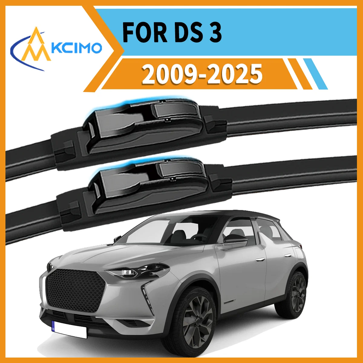 

Upgrade Your Drive 2PCS All-Season Wiper Blades For DS 3 2009-2025 Superior Clarity & Long-Lasting Performance Guaranteed