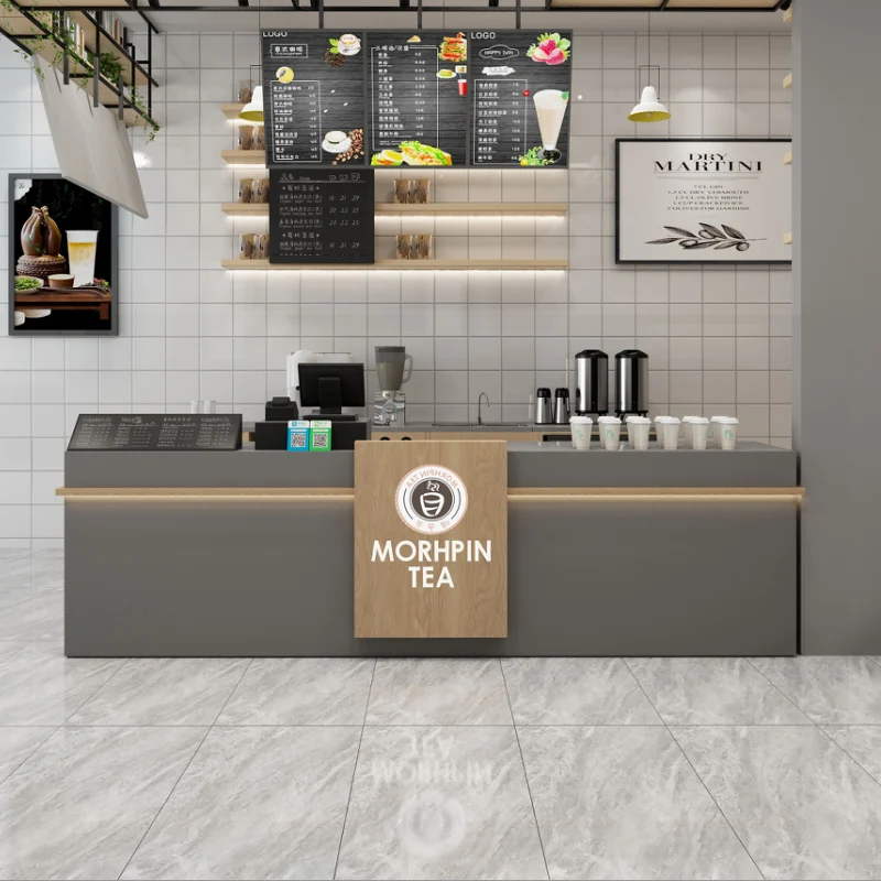 Custom. Custom Reception Desk Restaurant Reception Front Desk Retail Coffee Store Bakery Shop Checkout Counter