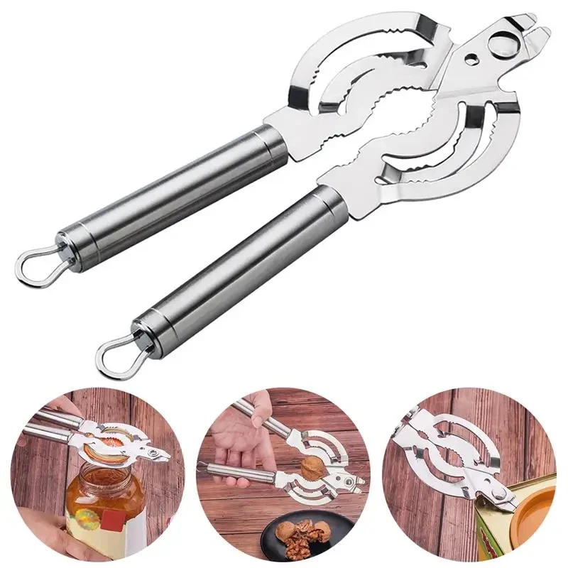 

Multi Functional Stainless Steel Cap Bottle Opener Convenient Screw Bottle Opener Bottle Cap Handle Wrench Bottle