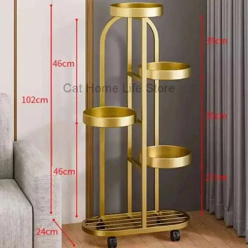 Rak Ruangan Estetika Ruang Tamu Desainer Minimalis Rak Bunga Dekorasi Fashion Mewah Ringan Furnitur Porte Plantes