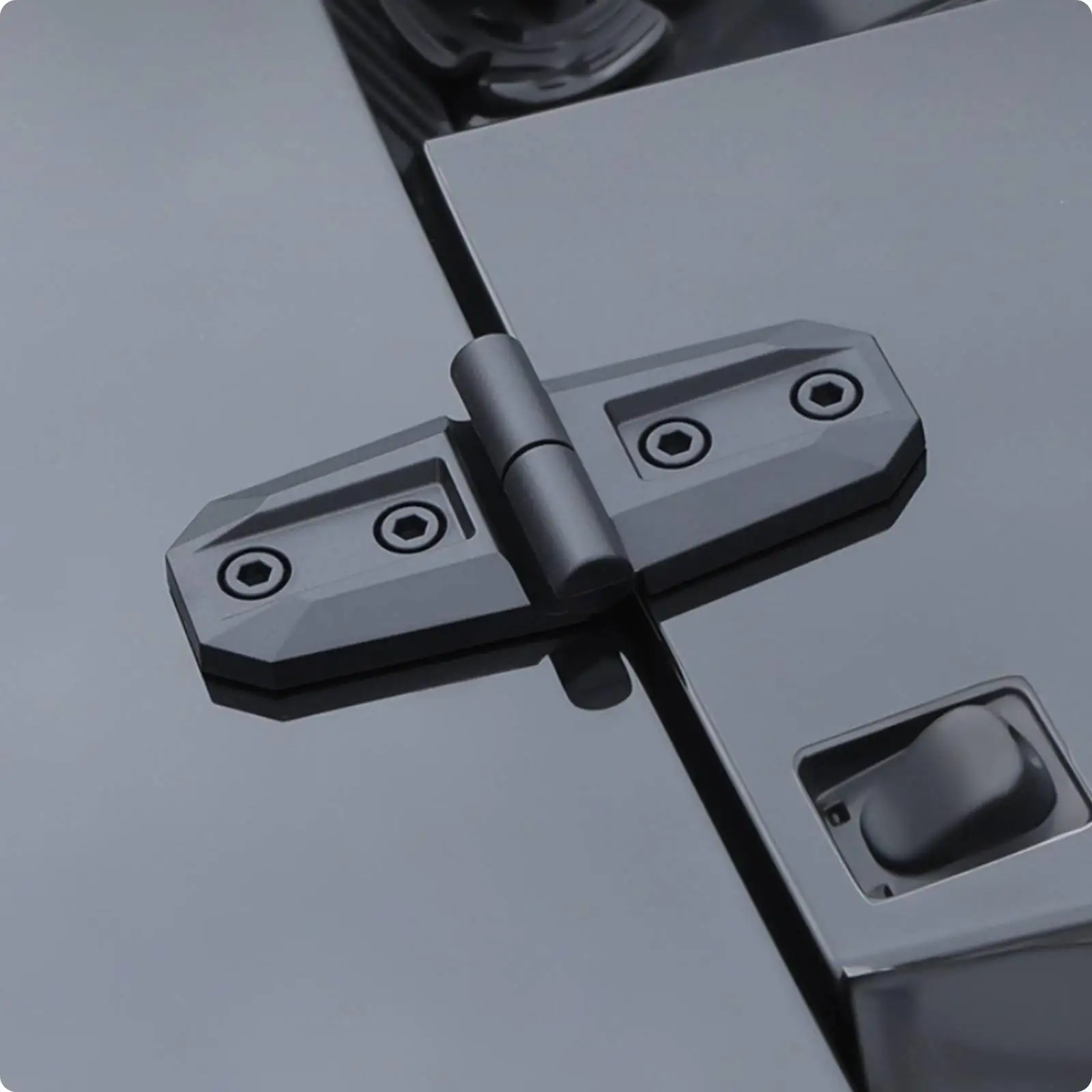 Automotive Body Stickers ABS Plastic 3D Hinge Look Rugged Style Easy Install Universal Exterior Door Hood Trunk
