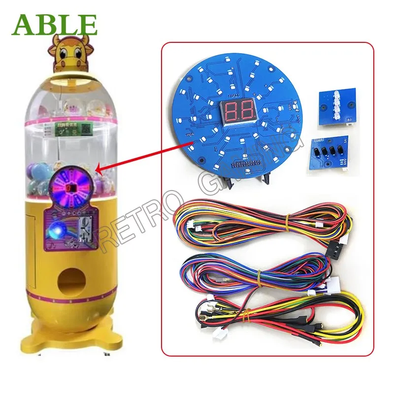 Arcade Turntable Simulator Vending Pinball Capsule Gacha Machine Adjustable Win Rate For Build Arcade Cabinets Machines