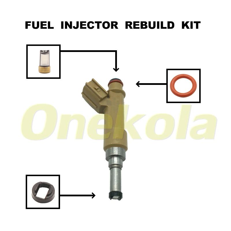 

Fuel Injector Seal O-Ring Kit Seals Filters for 2009-2015 Toyota Corolla Matrix 23250-0t020 23209-0t020