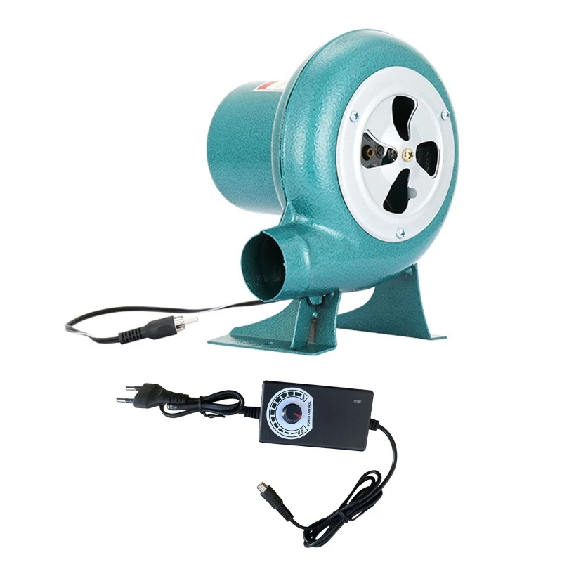 EU Plug 100v 220v Blower 30/40/60/80W DC12V Small Fan Gasifier Fan Speed Regulation Durable Iron Old-Fashioned