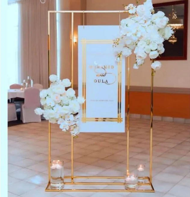 

Shiny Gold Wedding Arch