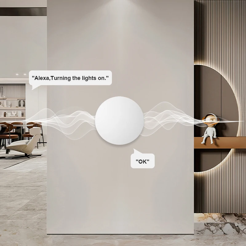 Tuya Zigbee Smart Wireless Scena Pulsante Interruttore Remoto Collegamento multi-scena Supporto di collegamento Alexa Goolge Home Voice Assitant