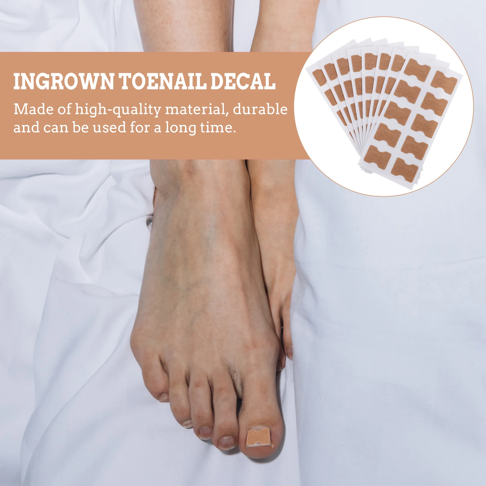 自己粘着性の足の爪ステッカー陥入爪ケアパッチ爪矯正用フットケアツール整形外科用爪治療