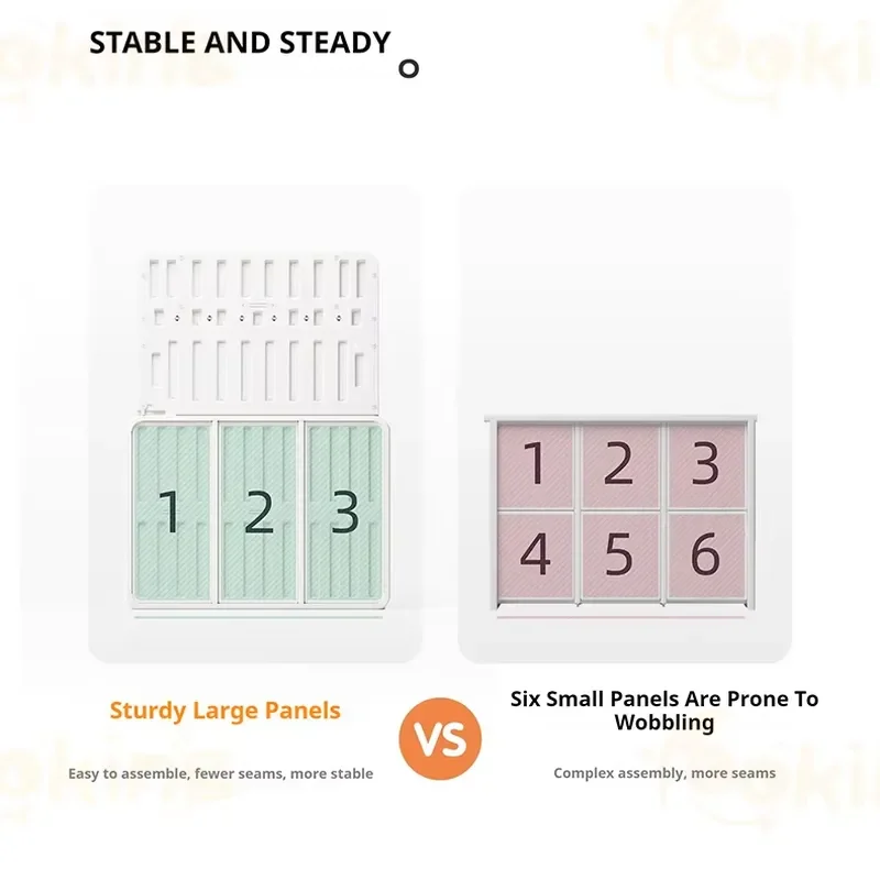 Wireless smart sensor light multi-layer baby drawer wardrobe fully enclosed base back plate children's toy cabinet storage