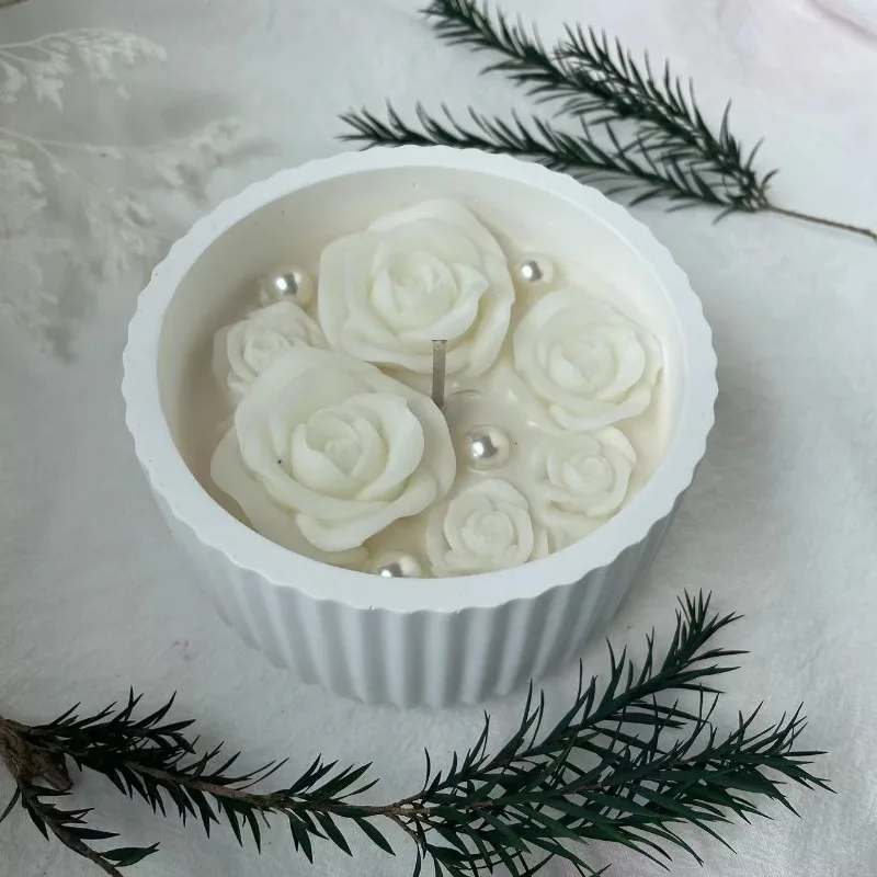 

New handmade birthday gift event gift super beautiful small fresh camellia scented candle