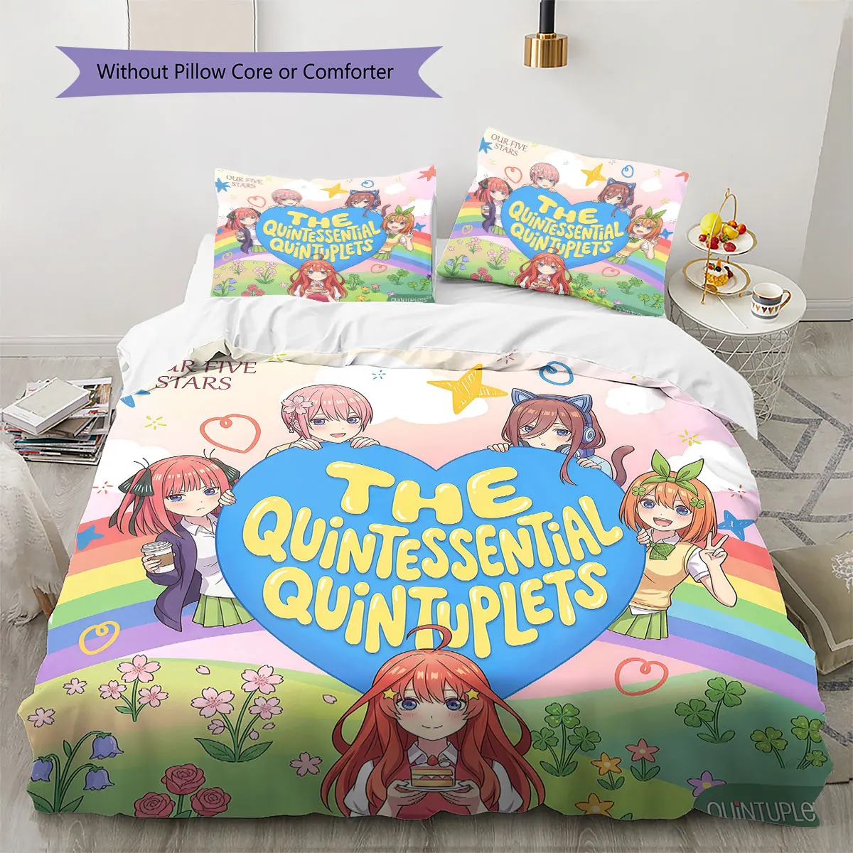 5-Toubun Soft Duvet Cover Kid's Bedding Set,Extra Large Size Christmas Gifts Various Sizes Available -HE151