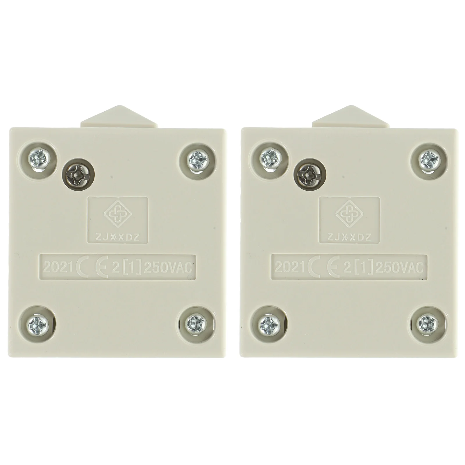 

2Pcs Cabinet Light Switch 2A 12V 250V Wardrobe Door Switch for Closet Lights Auto Control Screw Fixed White ABS
