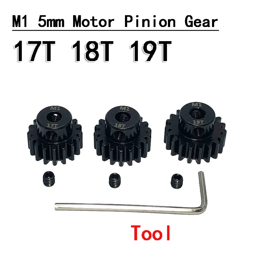 3PCS YSIDO Getriebe M1 5,0mm 11T-34T Stahl Metall Ritzel Motor Getriebe für 1/8 1/7 1/5 RC Buggy Auto Monster Truck RC Auto Ersatzteile – Detail 12