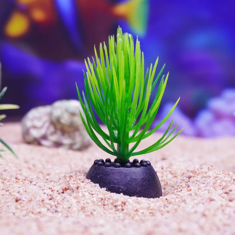 10PCS Simulation Wasser Gras Künstliche Aquarium Algen Dekor Pflanzen DIY Ornament Aquarium Landschaft Zubehör