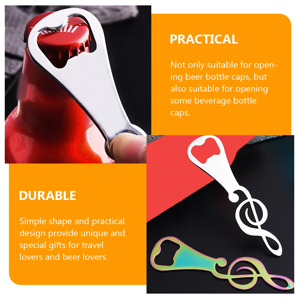 

4Pcs Stainless Opener Opener Versatile Caps Remover Suitable Home Bars Practical Design Gifts