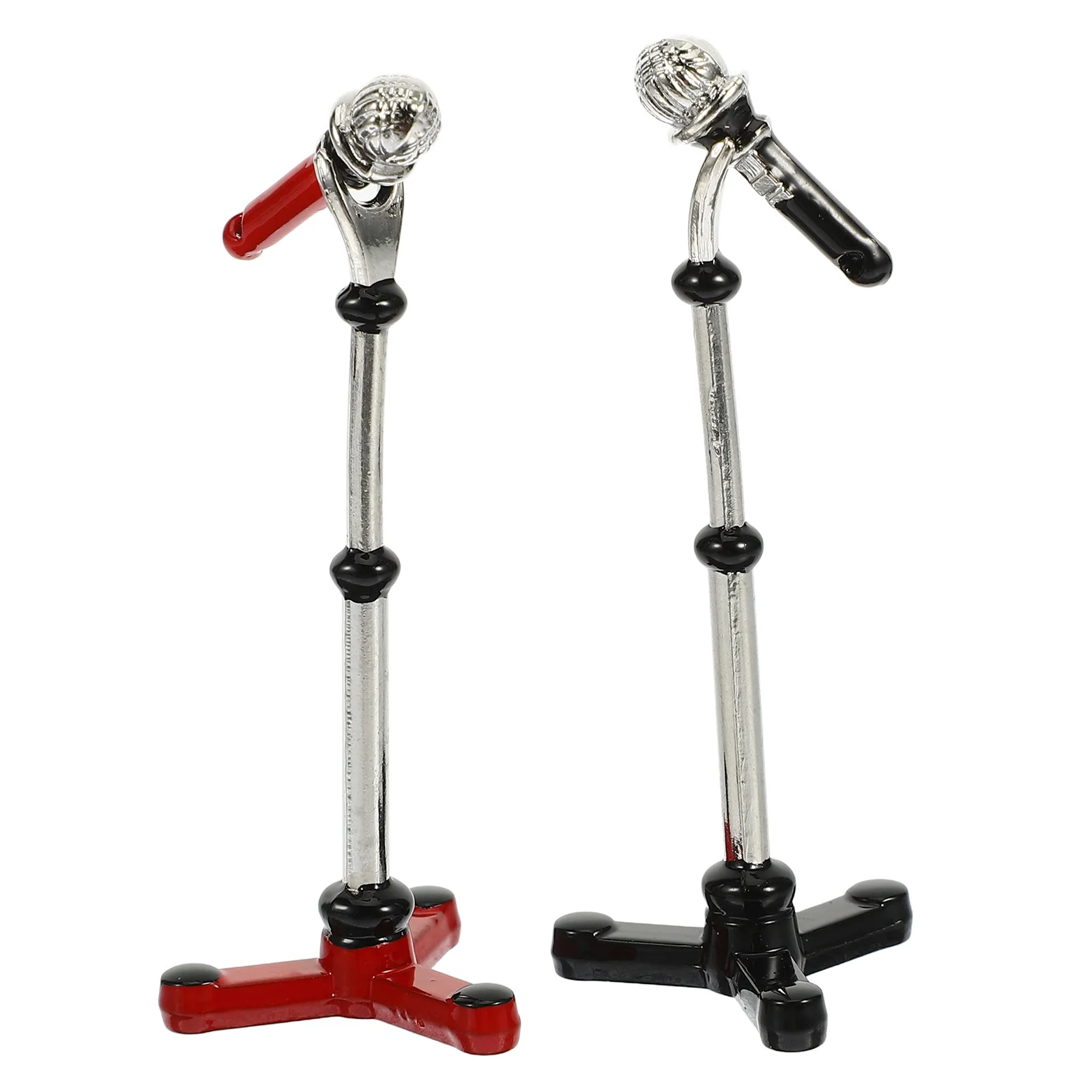 

2 Sets Mini Microphone Toy Novelty Model Decor Plaything House Supplies Adornment