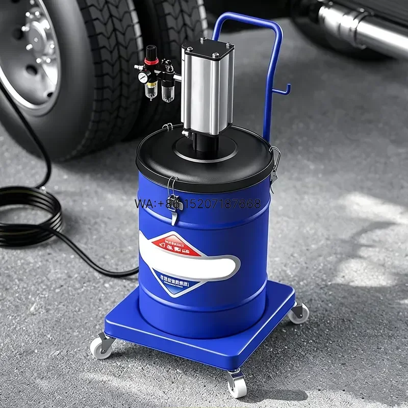 Wmwmnu High Pressure Pneumatic Grease Pump Automatic Lubricator 12L 20L 40L Air Operated Grease Filling for Excavator