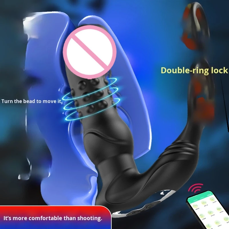 9 Frequency Remote Control G-spot Vibrating Thrust Adult Toys Men's Plug Women's Anal Plug Anal Sex Toys For Masturbation view 5