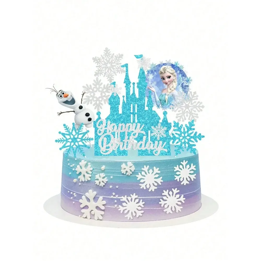 2026 8PCS F-r-o-z-e-n Cake Toppers Set Themed, Ideal for Kids' Birthday Parties,  Must - Have Frozen Party Supplies view 2