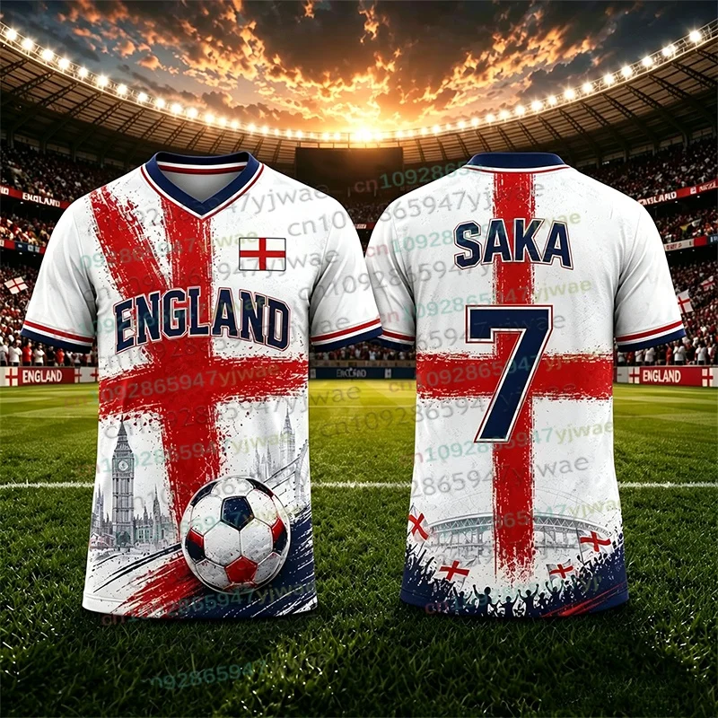 26/27 Special Edition England Kane No.9 Football Jersey Training Uniform Breathable Oversize Adult Kid Set Tshirt Fans Tshirt