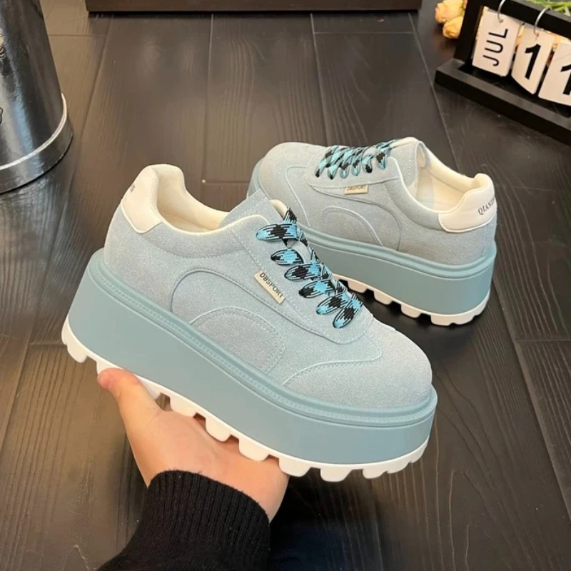 

Wedges Platform Women Shoes Casual Sport Sneakers 2025 Summer New Fashion Lace Up Running Walking Shoes Woman Zapatos De Mujer